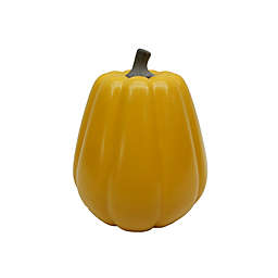 Bee & Willow™ 7-Inch Ceramic Pumpkin Figurine Fall Decoration in Golden Yellow