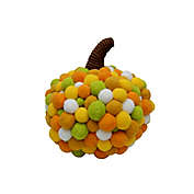 H for Happy&trade; Large Harvest Pom Pom Pumpkin Figurine Fall Decoration