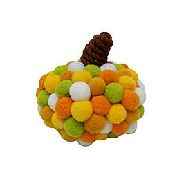 H for Happy™ 3.5-Inch Small Harvest Pom Pom Pumpkin Decoration