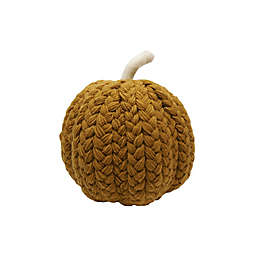 Bee & Willow™ 10.75-Inch Large Knit Textured Pumpkin Decoration in Brown