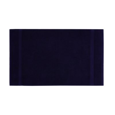 Everhome&trade; Solid 21&quot; x 34&quot; Egyptian Cotton Bath Mat Towel in Maritime Blue