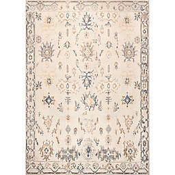 nuLOOM August Machine Washable Tribal Rug in Light Grey