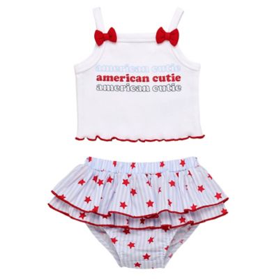 Baby Starters&reg; 2-Piece American Cutie Skirted Bottom and Sleeveless Top Set