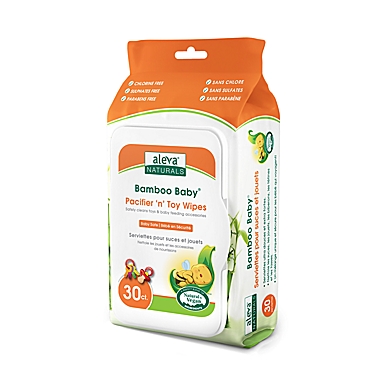 Aleva Naturals&reg; Bamboo Baby&reg; 30-Count Pacifier and Toy Wipes. View a larger version of this product image.