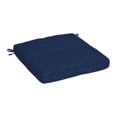 Arden Selections&trade; Square Outdoor Dining Chair Cushion in Sapphire Blue