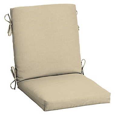 Arden Selections&trade; Leala High Back Indoor/Outdoor Dining Chair Cushion in Taupe. View a larger version of this product image.