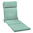 Alternate image 0 for Arden Selections&reg; Leala Textured Outdoor Chaise Lounge Cushion in Aqua