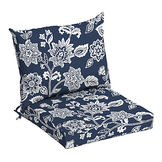 Outdoor Dining Chair Cushion Set, Navy Blue Dining Chair Cushions