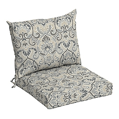 Arden Selections&trade; Damask 2-Piece Indoor/Outdoor Dining Seat Cushion Set. View a larger version of this product image.