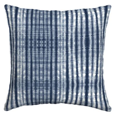 16x16 Multicolor Gray & Gold Publishing Leaves Pattern in Blue & Brown on Navy AEY447 Throw Pillow