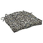 Alternate image 0 for Arden Selections&trade; Damask Indoor/Outdoor Wicker Chair Cushion in Black