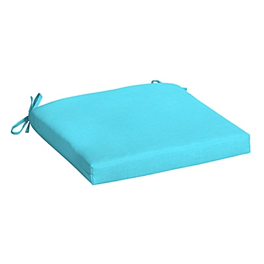 Arden Selections&trade; Leala Texture Outdoor Seat Pad in Pool Blue. View a larger version of this product image.