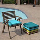Alternate image 3 for Arden Selections&trade; Leala Texture Outdoor Seat Pad in Pool Blue