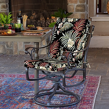 Arden Selections&trade; Outdoor High Back Dining Chair Cushion. View a larger version of this product image.
