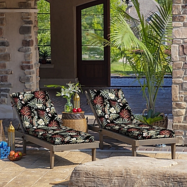 Arden Selections&trade; Tropical Indoor/Outdoor Chaise Lounge Cushion. View a larger version of this product image.