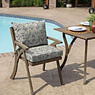 Alternate image 1 for Arden Selections&trade; Damask 2-Piece Indoor/Outdoor Dining Seat Cushion Set