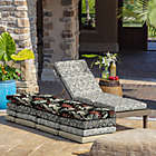 Alternate image 4 for Arden Selections&trade; Aurora Indoor/Outdoor Damask Chaise Cushion