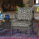 Alternate image 1 for Arden Selections&trade; Printed 2-Piece Indoor/Outdoor Deep Seat Cushion Set in Black/Tan