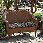 Alternate image 4 for Arden Selections&trade; Outdoor Wicker Settee Cushion in Black
