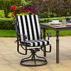 Alternate image 1 for Arden Selections&trade; Cabana Stripe Outdoor Dining Chair Cushion
