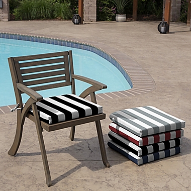 Arden Selections&trade; Cabana Stripe Outdoor Seat Pad. View a larger version of this product image.