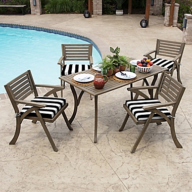Arden Selections&trade; Cabana Stripe Outdoor Seat Pad. View a larger version of this product image.