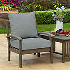 Alternate image 2 for Arden Selections&trade; 2-Piece Solid Outdoor Deep Seat Cushions Set in Grey