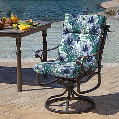 Arden Selections&trade; Reversible Outdoor Dining Chair Cushion. View a larger version of this product image.