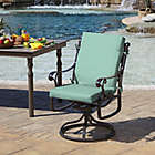 Alternate image 4 for Arden Selections&reg; Leala Textured Outdoor Dining Chair Cushion in Aqua