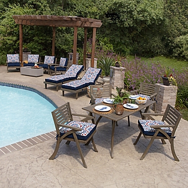 Arden Selections&trade; Plush PolyFill 2-Piece Outdoor Deep Seat Cushion Set. View a larger version of this product image.