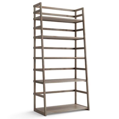 Simpli Home Acadian Solid Wood Ladder, Better Homes And Gardens Parker 3 Shelf Bookcase Set
