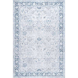 nuLOOM Ivy Machine Washable Transitional Rug in Light Grey