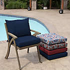 Alternate image 3 for Arden Selections&trade; Leala Texture 2-Piece Outdoor Dining Cushion Set