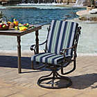 Alternate image 1 for Arden Selections&trade; Stripe Outdoor Dining Chair Cushion