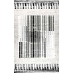 nuLOOM Chelsea Machine Washable Abstract Rug in Grey