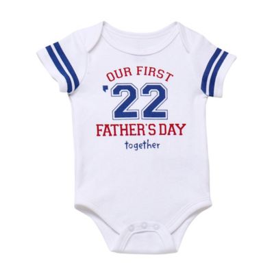 Baby Starters&reg; Our 1st Father&#39;s Day Together 22 Bodysuit in White