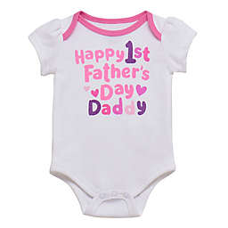 Baby Starters® Happy First Father's Day Daddy Bodysuit in Purple
