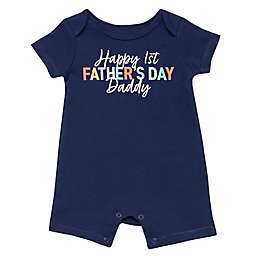 Baby Starters® "Happy Father's Day" Romper in Navy