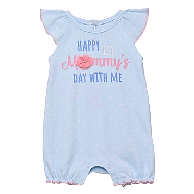 Baby Starters&reg; Newborn &quot;1st Mommy&#39;s Day&quot; Romper in Blue. View a larger version of this product image.