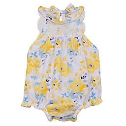 Baby Starters® Size 6M Halter Lace Bubble Romper in Yellow