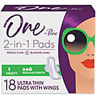 Alternate image 0 for One by Poise&reg; 18-Count 2-in-1 Ultra Thin Heavy Feminine Pads with Wings