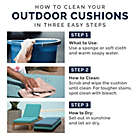 Alternate image 7 for Arden Selections&trade; Leala Texture 21-Inch Square Outdoor Seat Cushion