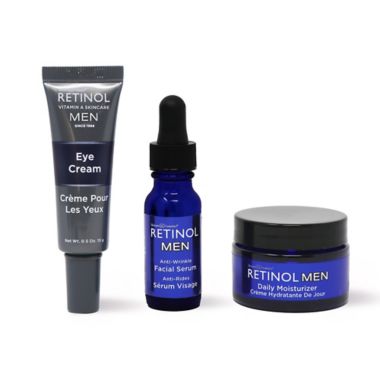 Skincare Cosmetics&reg; 3-Piece Trial Size Retinol Skincare Set for Men. View a larger version of this product image.