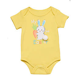 Baby Starters® "My First Easter" Short Sleeve Bodysuit in Yellow