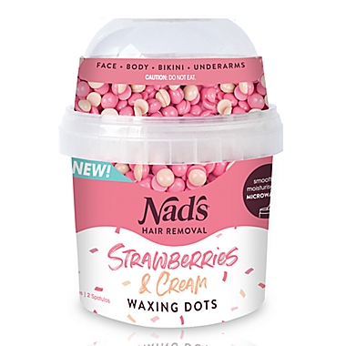 Nads® Hair Removal  oz. Strawberries & Cream Waxing Dots | Bed Bath &  Beyond