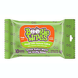 Boogie Wipes® 10-Count Fresh Scent Gentle Saline Wipes for Stuffy Noses
