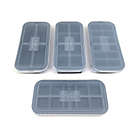 Alternate image 1 for Souper Cubes&trade; 4-Piece Freezer Trays Gift Set in Grey