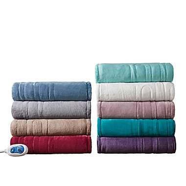 Beautyrest&reg; Heated Plush Throw. View a larger version of this product image.