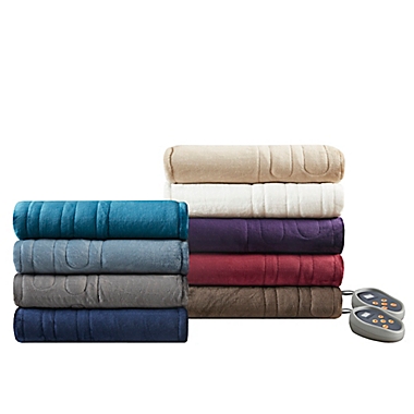 Beautyrest&reg; Heated Microlight to Berber Throw. View a larger version of this product image.