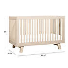 Alternate image 3 for Babyletto Hudson 3-in-1 Convertible Crib in Washed Natural